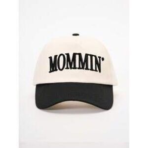 1pc Adjustable Embroidered "MOMMIN" Colorblock Baseball Cap, Casual Sun Hat For…